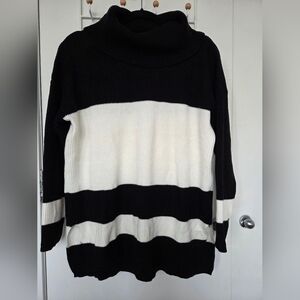 Melanie Lyne Colour Block Turtleneck Sweater - XL